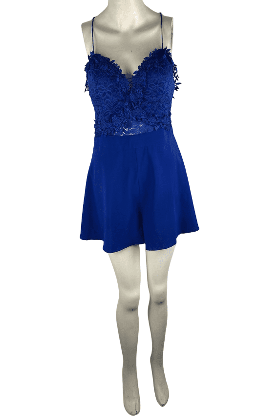 Entry women's blue romper size M - Solé Resale Boutique thrift