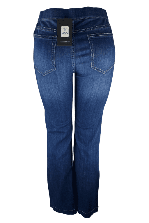 Fashion Nova women's mid rise flare blue jeans size XL - Solé Resale Boutique thrift