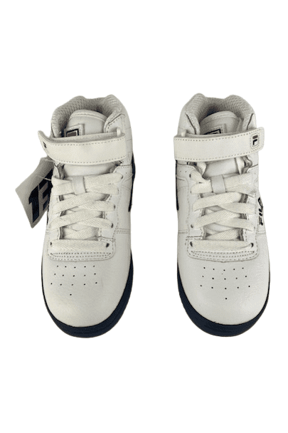 Fila boys white multi high top sneakers size 1.5 - Solé Resale Boutique thrift