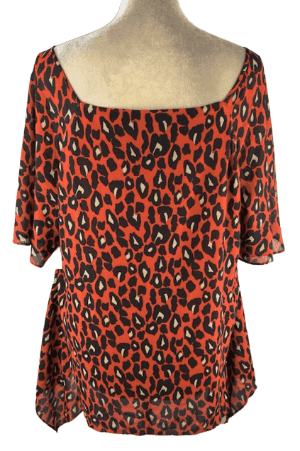 FTF Fashion to Figure women's leopard blouse size 2 - Solé Resale Boutique thrift