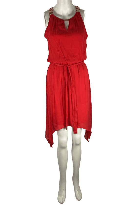 Mlle Gabrielle women's red sleeveless dress size S - Solé Resale Boutique thrift