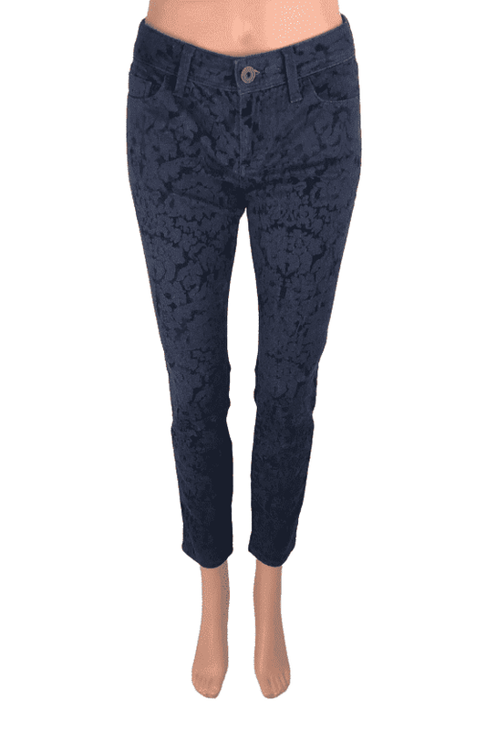 Banana Republic women's navy print pants size 25 - Solé Resale Boutique thrift